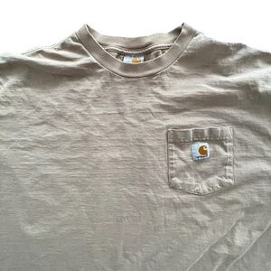 CARHARTT Short Sleeved Pocket Tshirt Mens 2XL tan